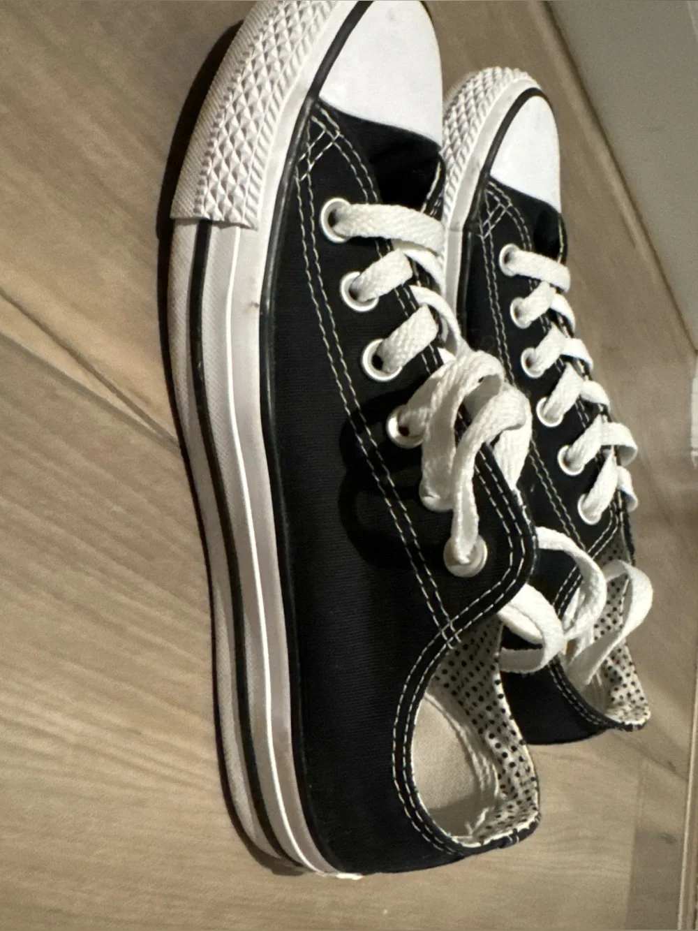 Converse Black and White Low Top Sneakers - Classic Canvas